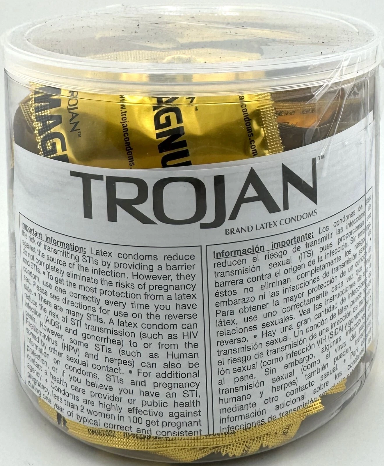 Trojan Magnum Condoms Jar | 1 pack | 48 Count Display  product image